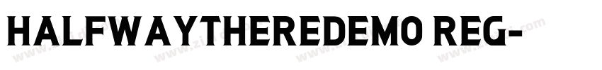 HalfwayThereDEMO Reg字体转换